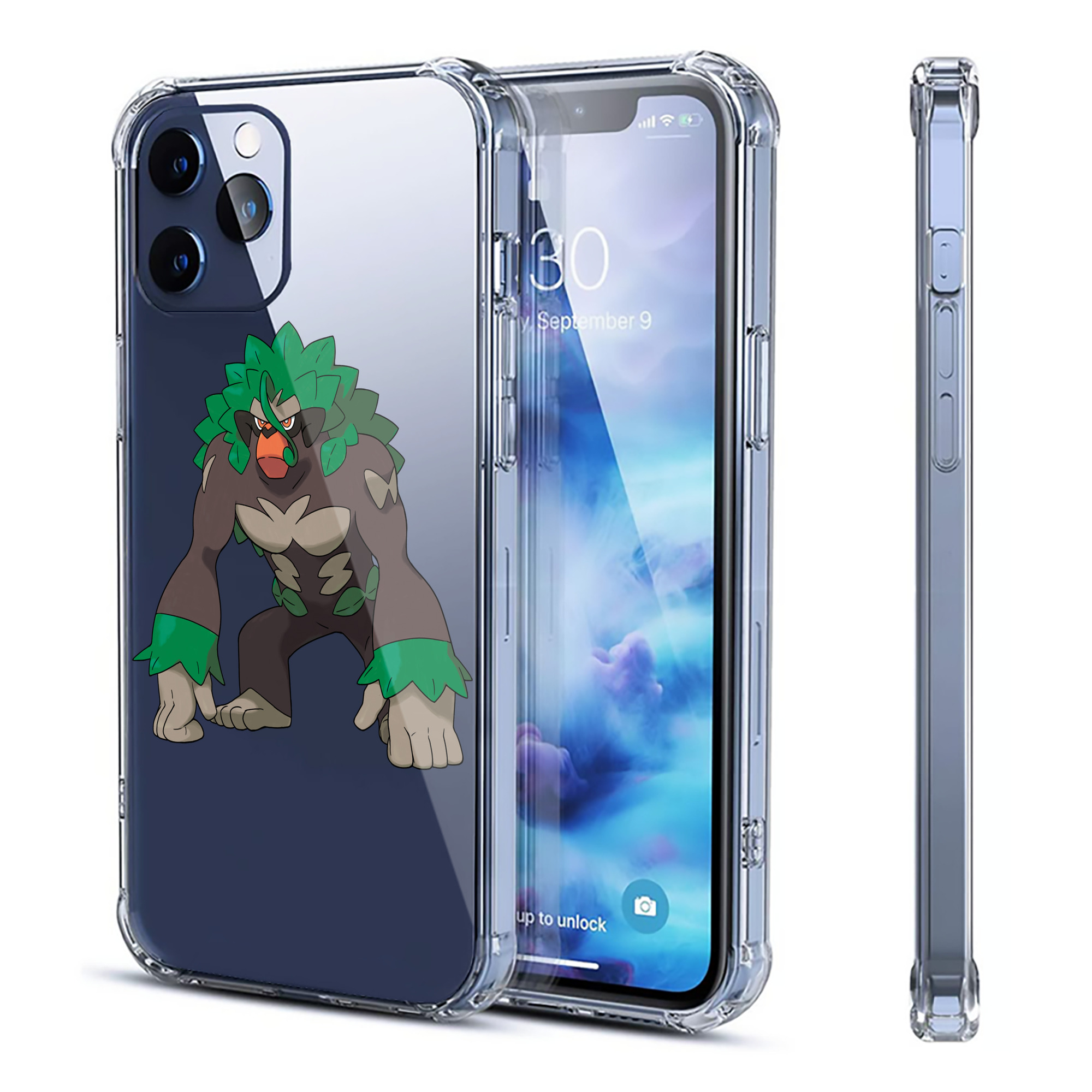（画像用） ポケットモンスター Pokémon 【iPhone 12シリーズ対応】透明スマホケース（クリアソフトケース）